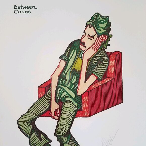 Ferdie Pacheco - Vintage signed unframed print "Between Cases" 1978 - Picture 1 of 14